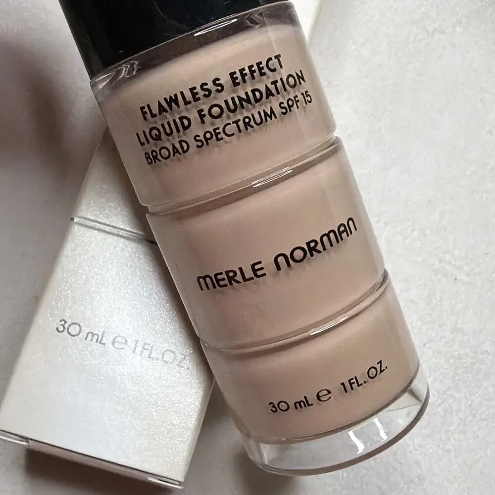 Merle Norman Flawless Effect Liquid Foundation Shade L12 SPF 15 NIB / Fresh,